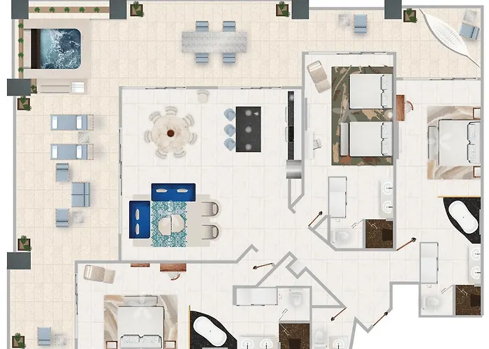 Apartamento Residential Retreat 3 Bedroom Ocean Front Garza Blanca Cabos Resort&spa *